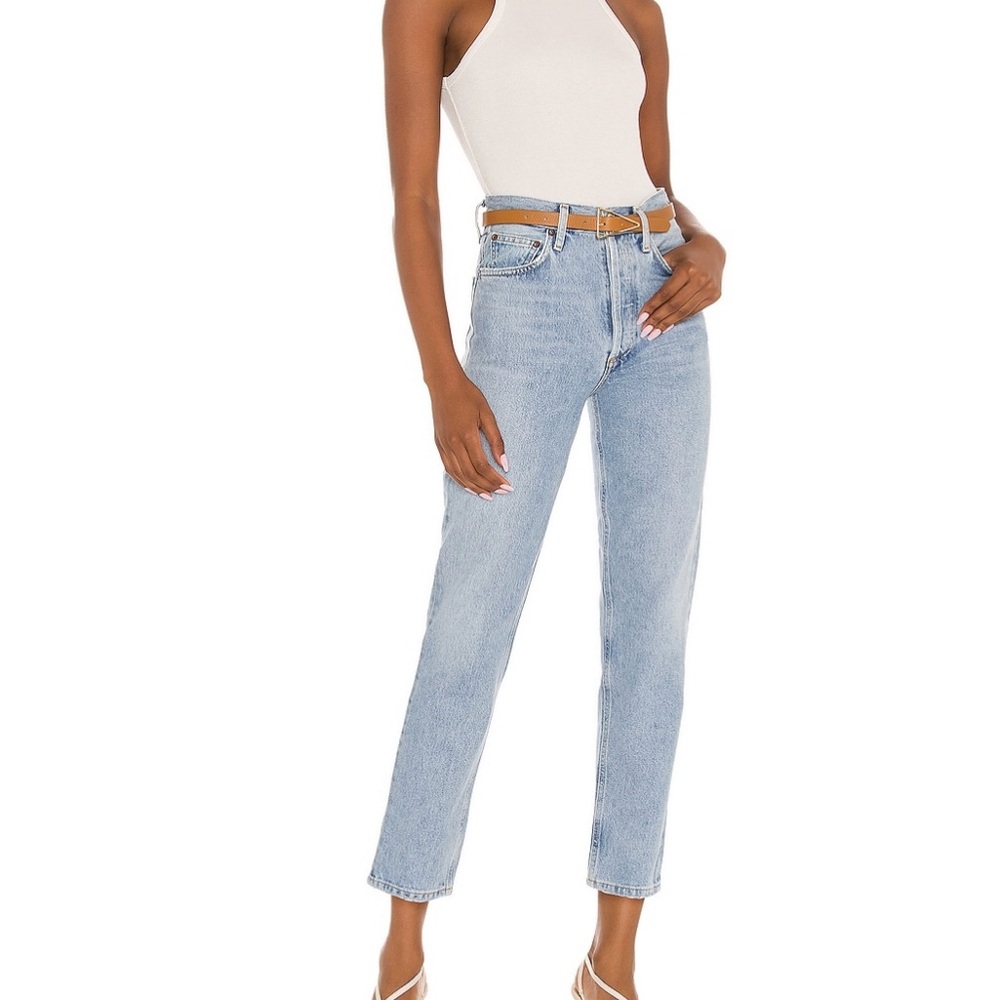 Agolde Fen High Rise Relax Taper Jeans in Dimension - size 27